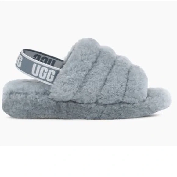 UGG FLUFF YEAH SLIDE COLOR:ASH - Picture 3 of 6